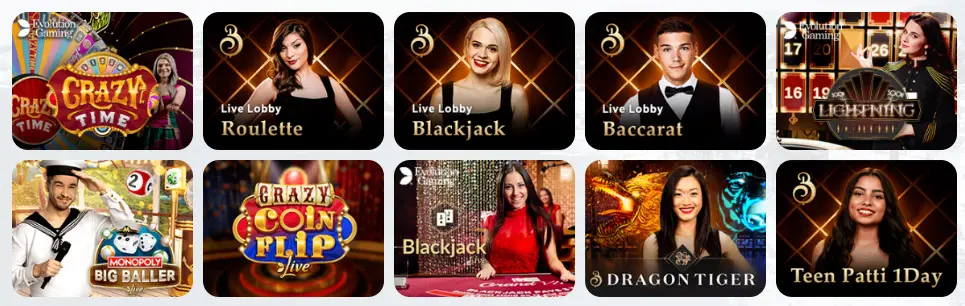 Fresh Casino live casino games